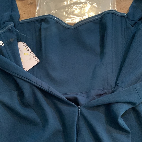 NWT Dress The Population Bailey Off the Shoulder Body-Con Dress - Picture 8 of 10